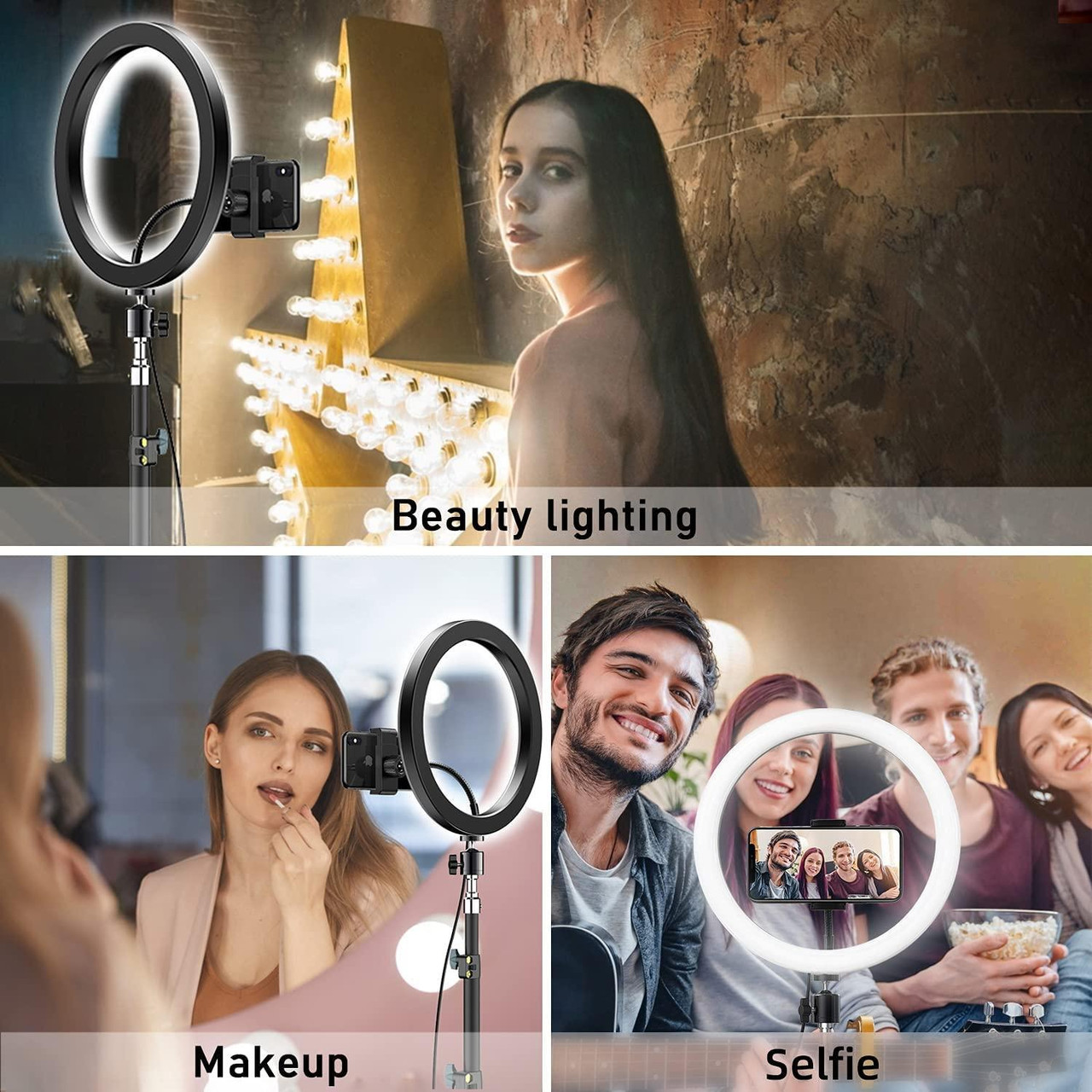 dspic__19654 LED ring light with Tripod Stand Phone