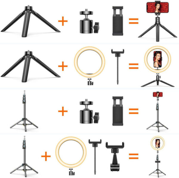 LED ring light with Tripod Stand Phone