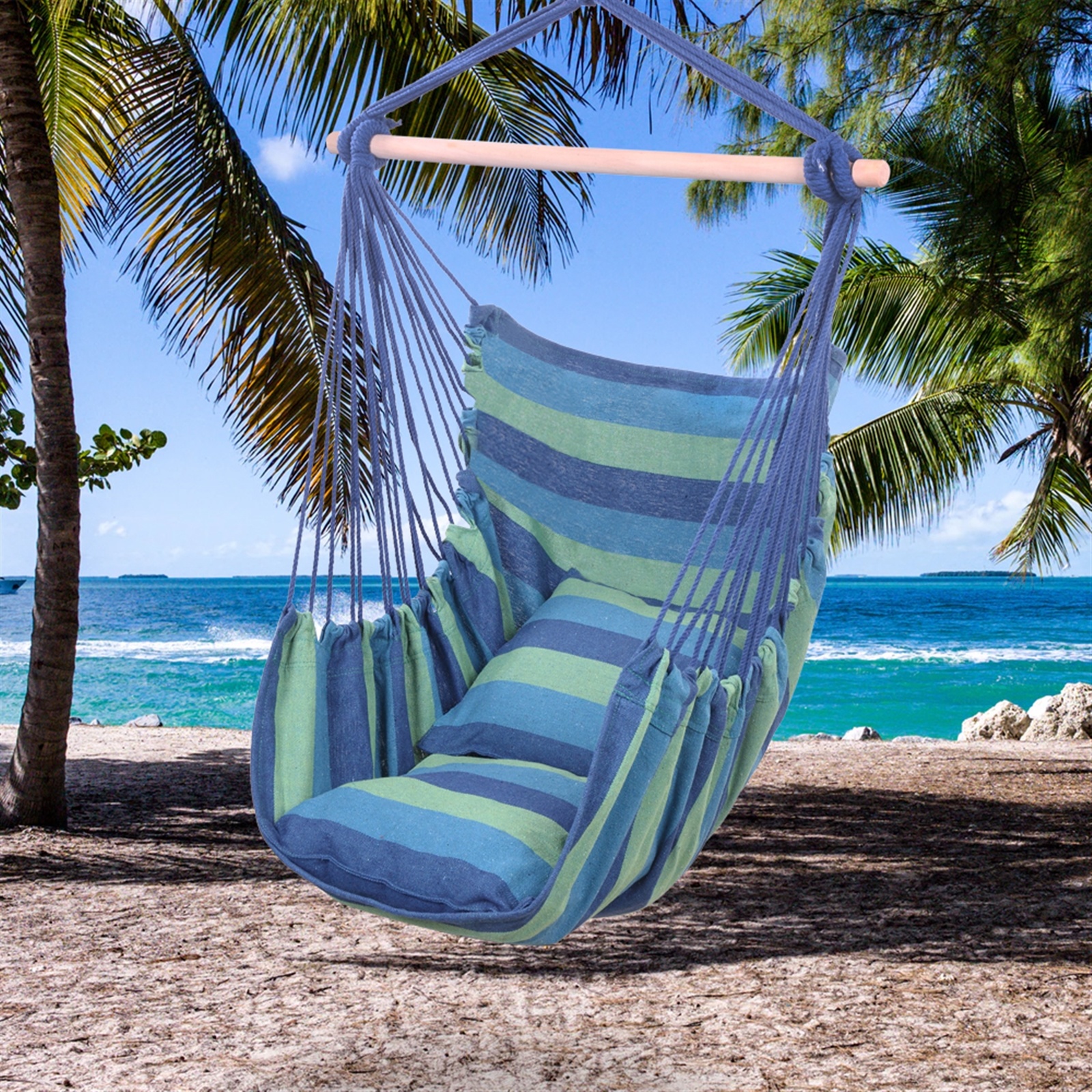 free-shipping-hammock-chair-distinctive-cotton-canvas-hanging-rope-chair-with-pillows-blue-yj